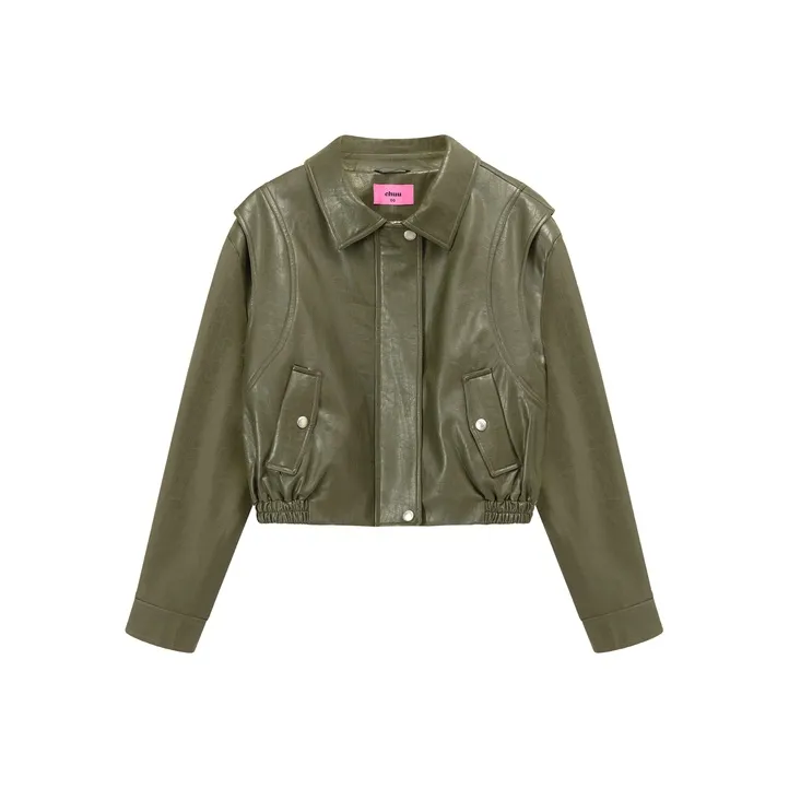 CHUU Leather Jackets Women's-2