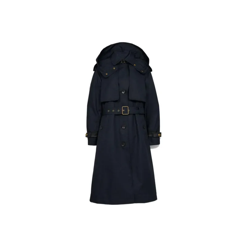 COACH Trench Coat Women's Dark Blue-0