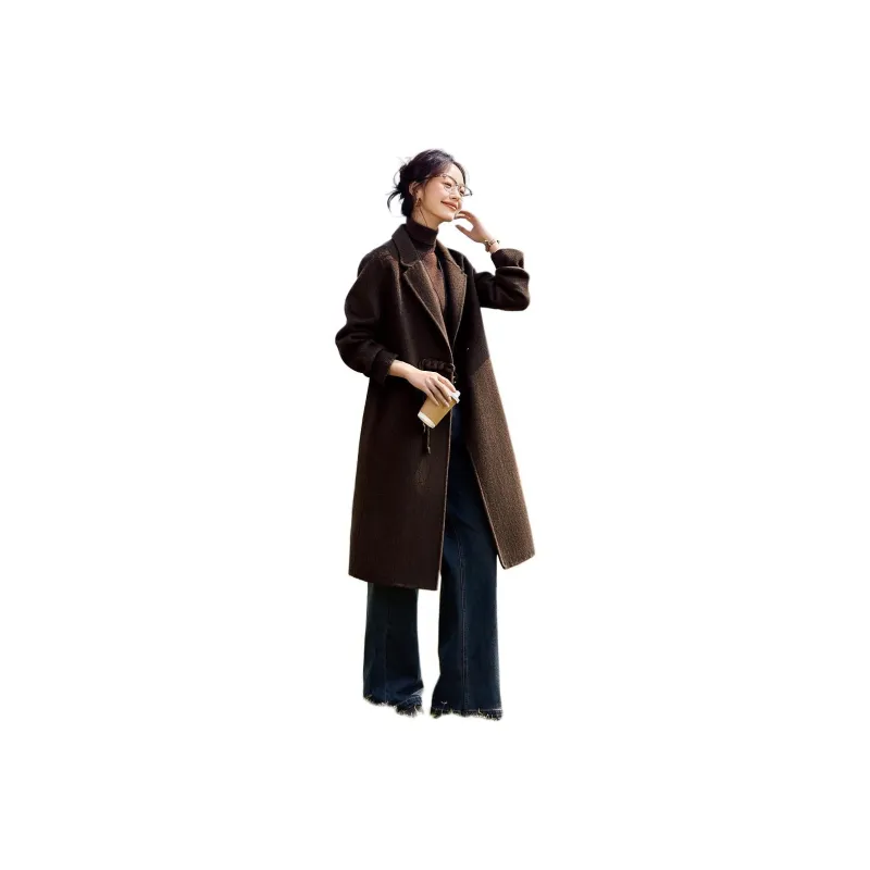 Mo Han Yi Mei Coat Women's Star Coffee-0