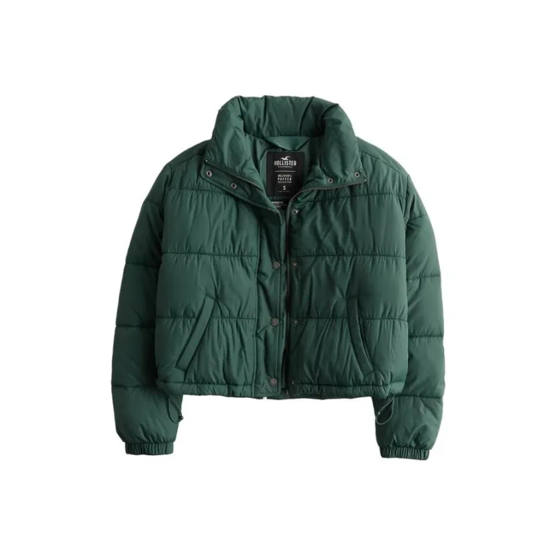 Hollister FW23 Puffer Jacket Women's Green-0