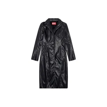DIESEL SS24 Leather Jacket Women's Black
