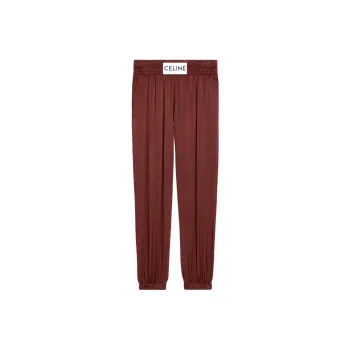 CELINE Knitted Sweatpants Women's Grape Garden Green