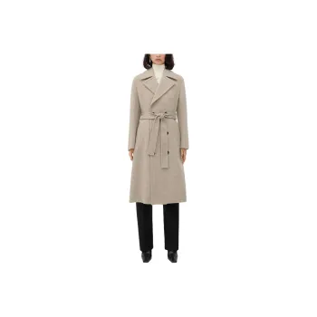 Bottega Veneta Double Breasted Belted Coat