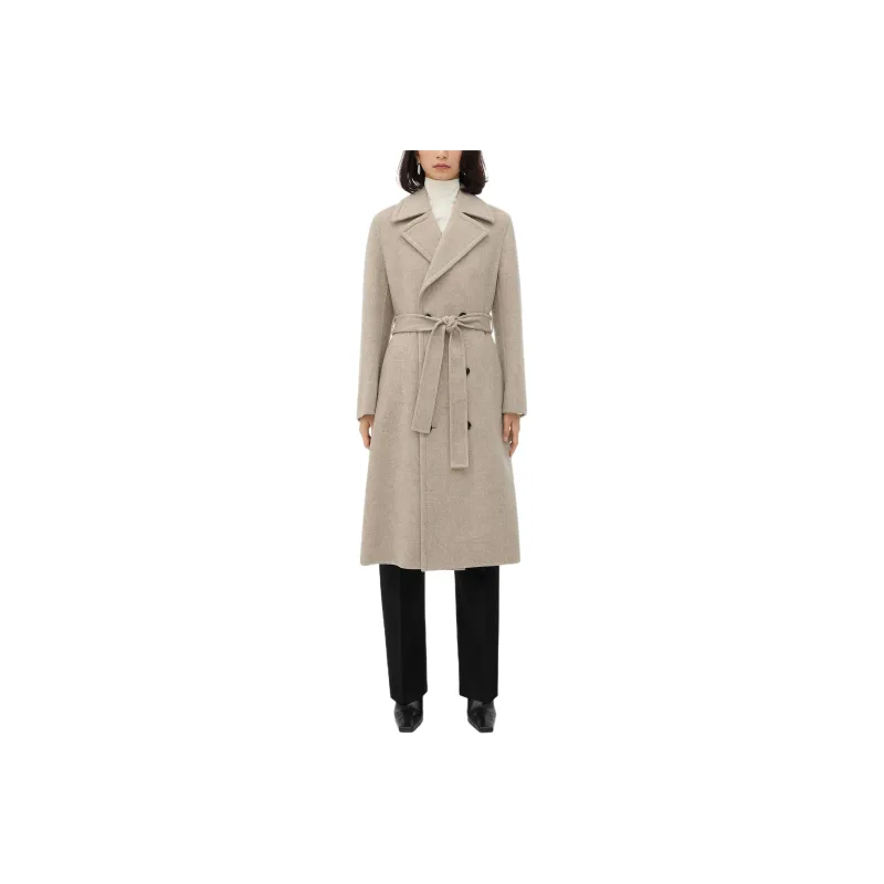 Bottega Veneta Double Breasted Belted Coat-0