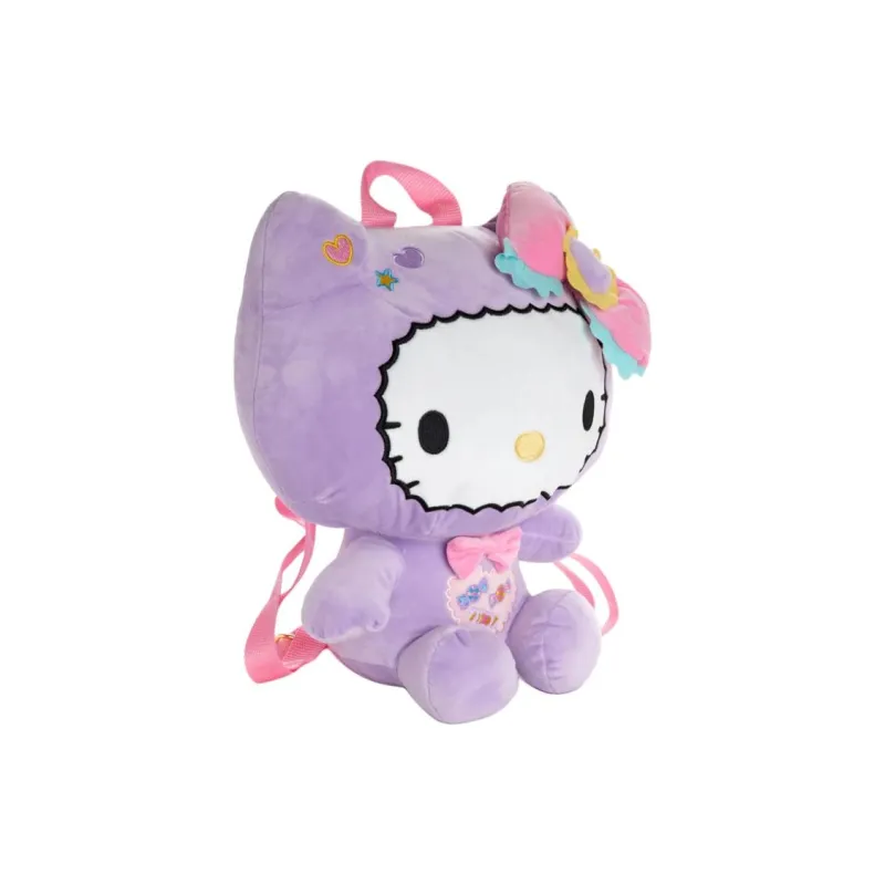 Sanrio Hello Kitty Plush Backpack Women's Purple-2