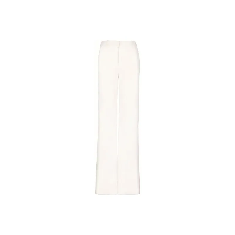 BALMAIN High Waisted Crepe Trousers-0
