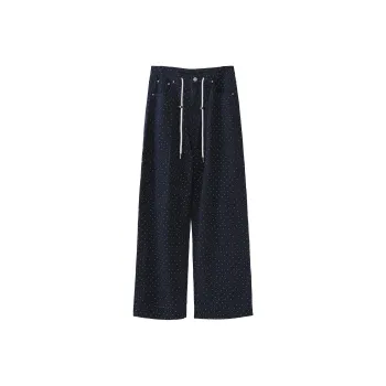 Fstudio Casual Pants Women's Navy Blue