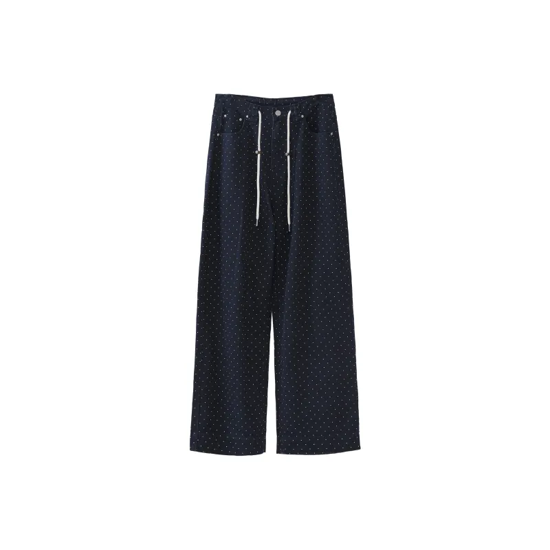 Fstudio Casual Pants Women's Navy Blue-0