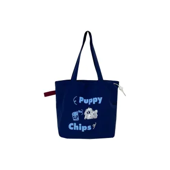 Yalu Nylon Tote Bag, Shoulder Bag Women's Navy Blue