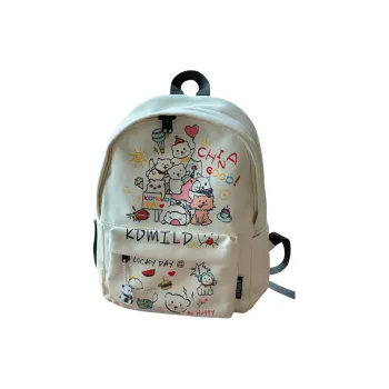 OTA Canvas Backpack Women's Multicolor Puppy/Black Puppy
