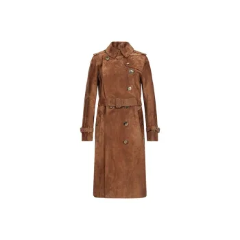 Burberry Trench Coats Women's Brown