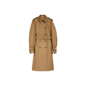 SportMax Double breasted Twill Trench Coat