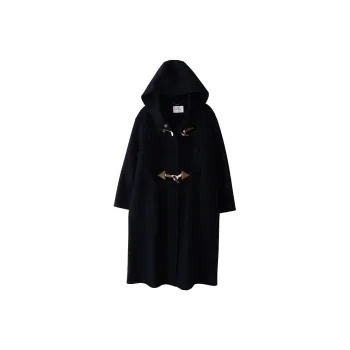 XIANGYING Coat Women's Navy Blue