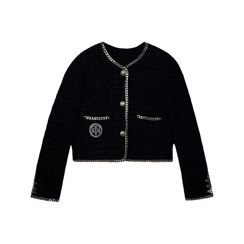 TCH Cropped Coats Women's Black-0