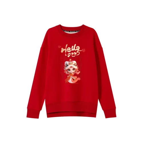 Oudifu Sweatshirts Women's Red