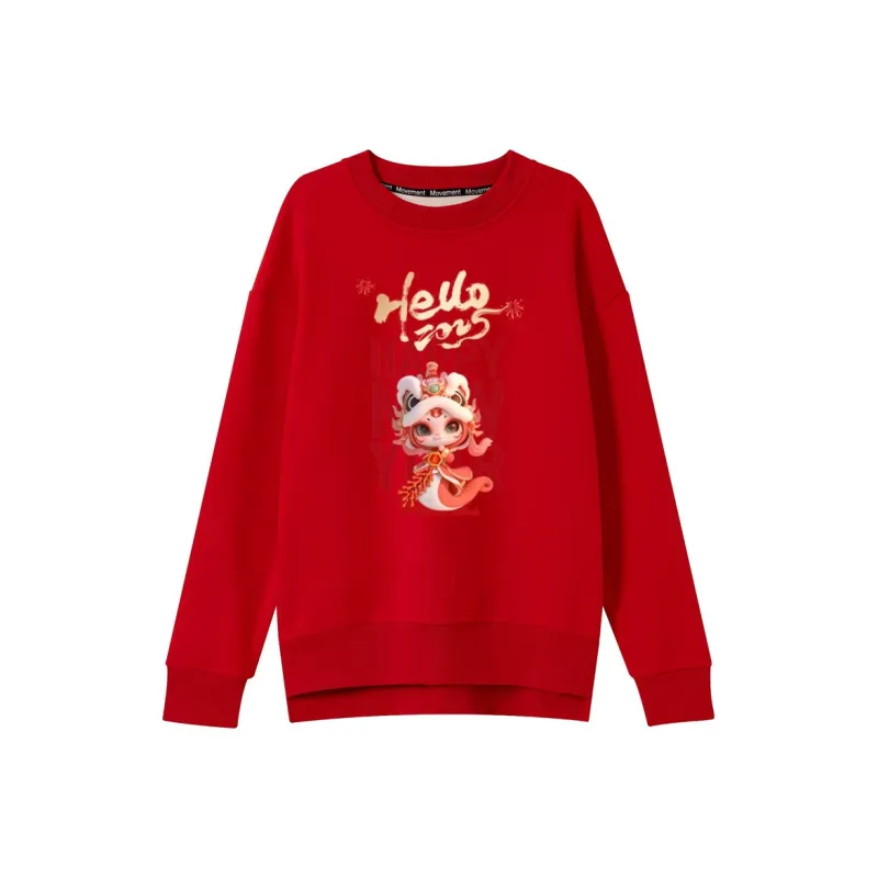 Oudifu Sweatshirts Women's Red-0