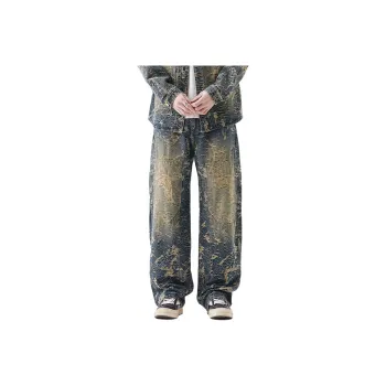 BENGEN Jeans Unisex Blue