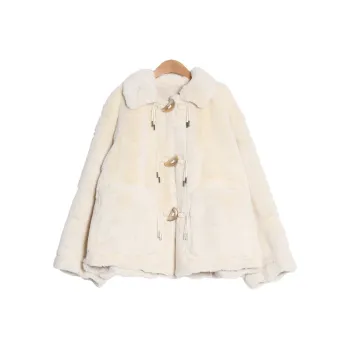 Fay Velvet-feel Coat Women's Beige
