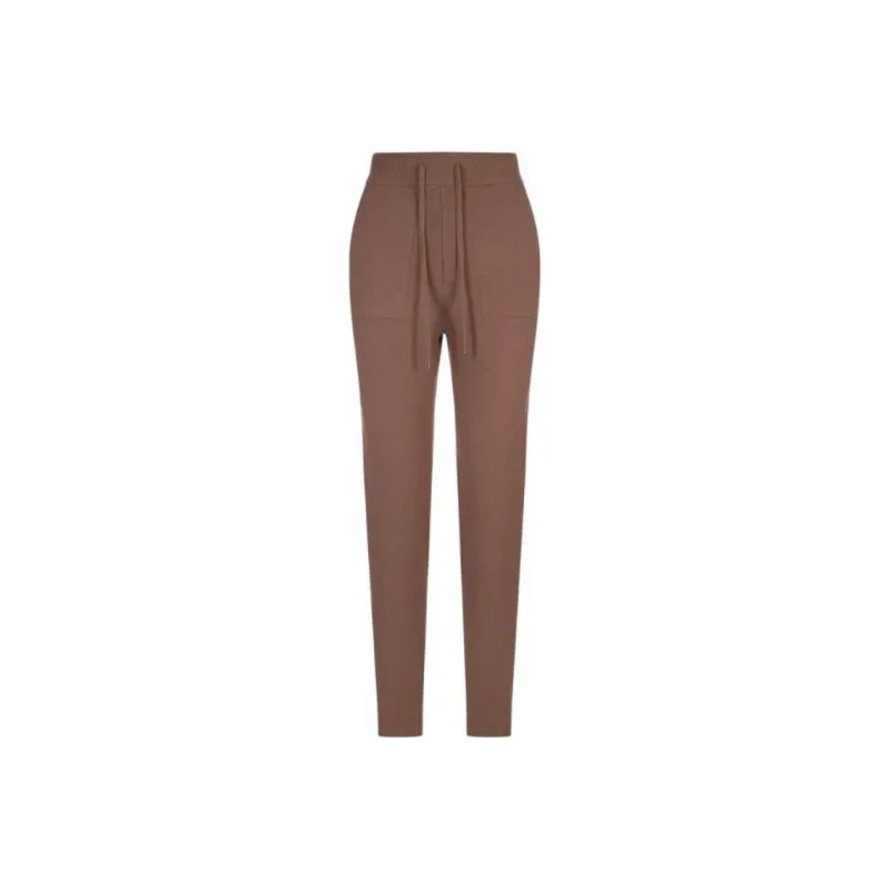 'S MAX MARA High Waist Drawstring Knitted Trousers-0