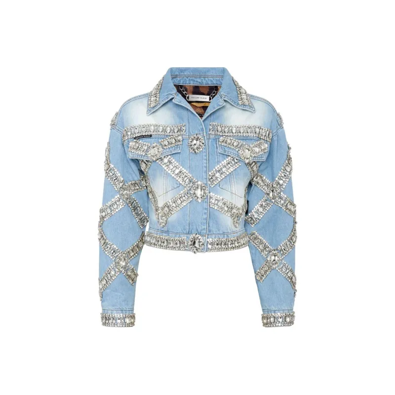PHILIPP PLEIN Cropped Brooch Jacket-0