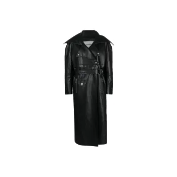 NANUSHKA Marielle Leather Biker Coat