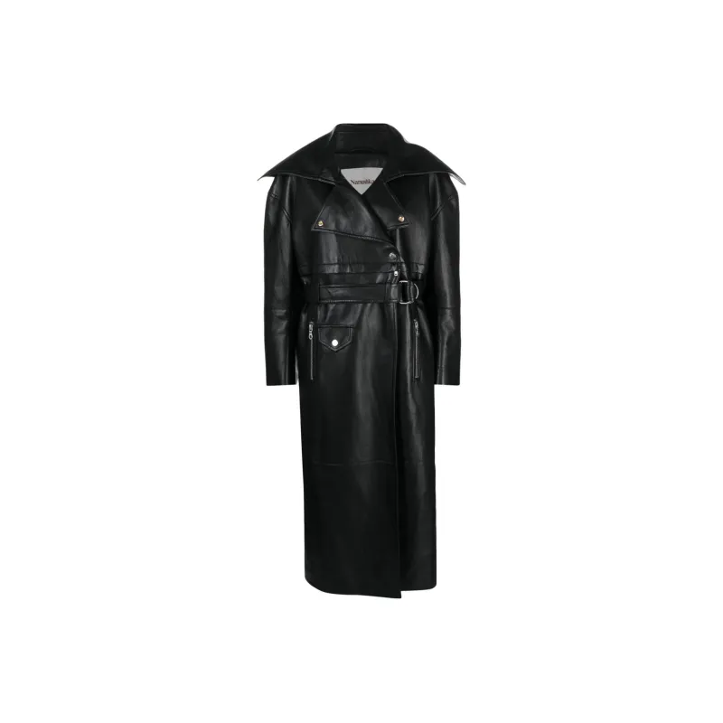 NANUSHKA Marielle Leather Biker Coat-0