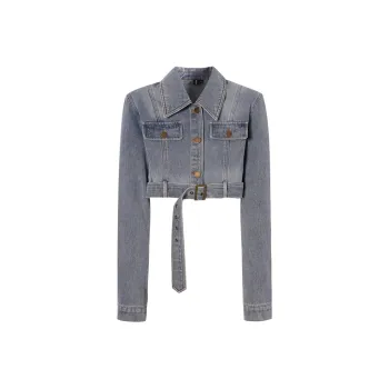 LA CRAWFISH Denim Jacket Women's Blue