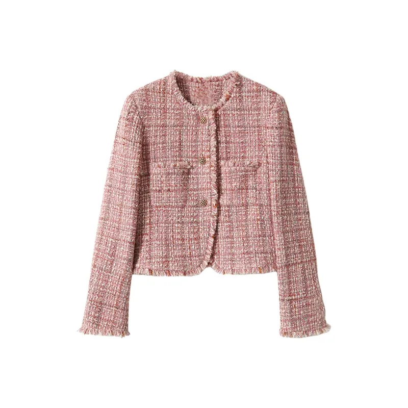 Wbwq Cropped Coats Women's Pink-0