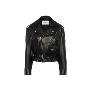 Alaia Leather Jackets Women's Black