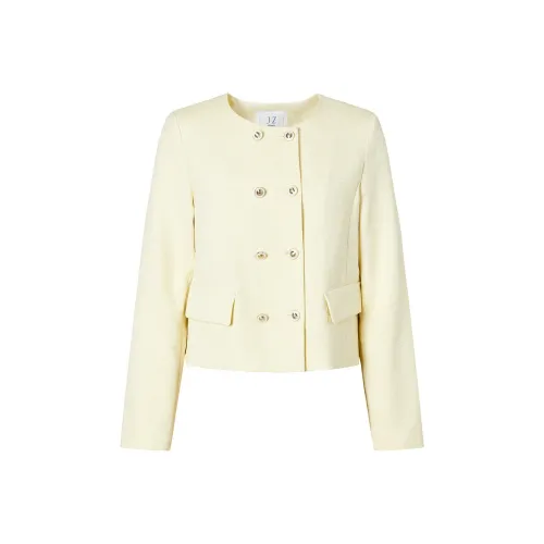 JZ Juzui Cropped Coat Women's Tender Yellow