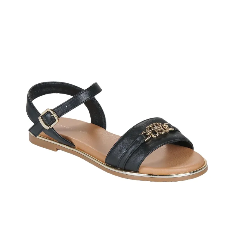 Tommy Hilfiger One Strap Sandals Women's Black-2