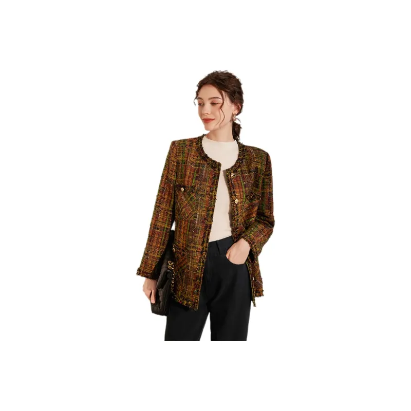 LOUISY AO Cropped Coats Women's Green-0