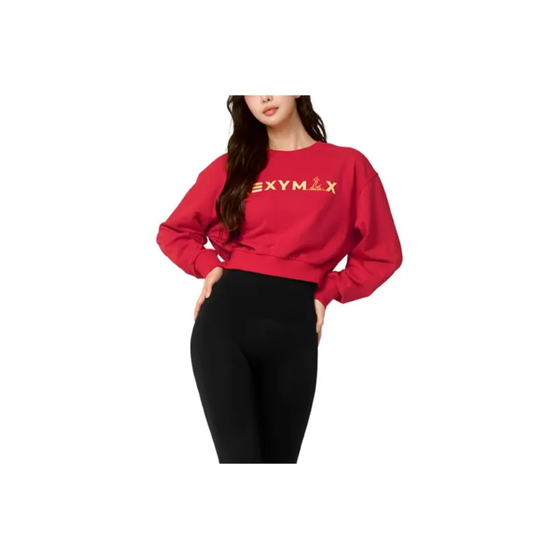 XEXYMIX Sweatshirt Women's Dazzling Red-0