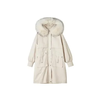 【dme】 Parka Coats Women's Ivory White