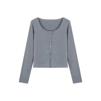 Mu Qingqing Knitwear Women's Gray