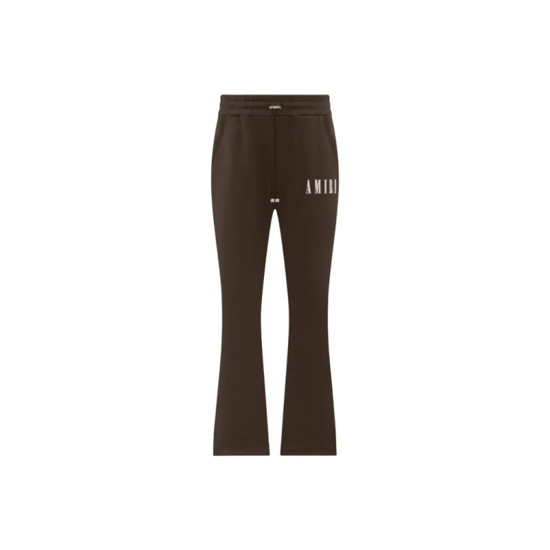AMIRI Core Logo Flare Sweatpant Casual Pants Women's Brown-0