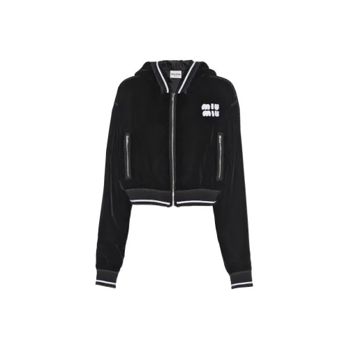 MIU MIU FW22 Cropped Coat Women's Black