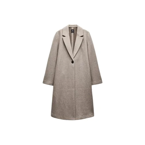 ZARA Coats Women's Beige