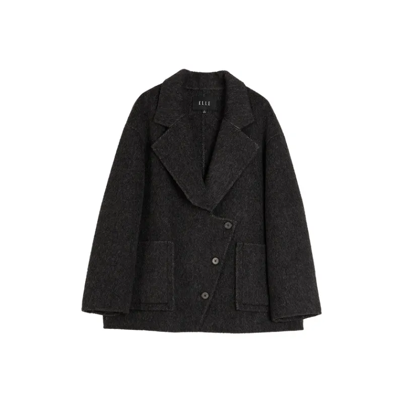 ELLE Coats Women's Dark Gray-0