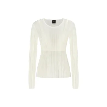 PINKO Semi Sheer Ribbed Jumper