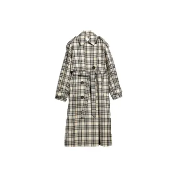 SportMax Check pattern Belted Coat