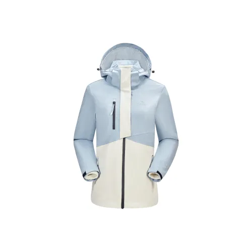 CAMEL All weather Waterproof And Windproof To Keep Warm Windbreaker Jacket Women's
