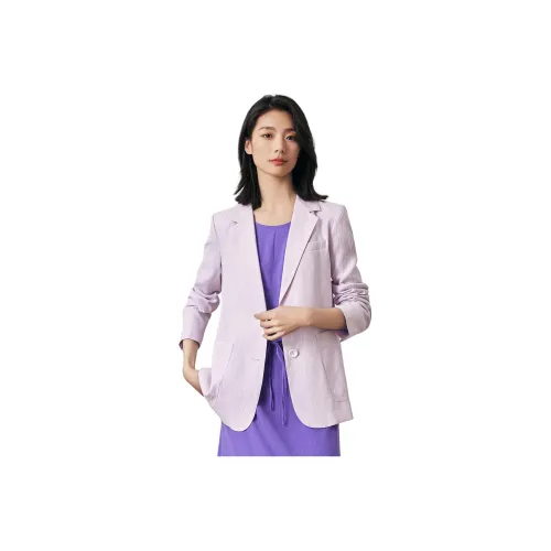 GOOBGS 라일락 퍼플 여성 비즈니스 정장