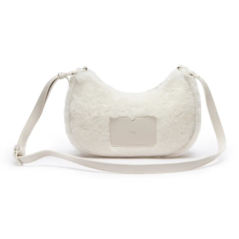 Lee Fabric, PU Shoulder Bag Regular Women's Khaki/Ecru/Dusty Blue-6