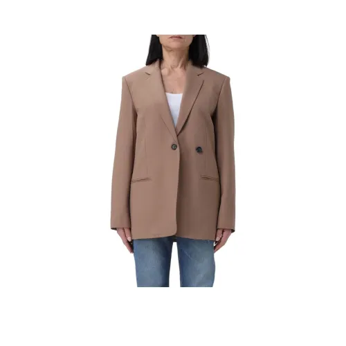 Helmut Lang Business Suits Coats Women's Light Brown