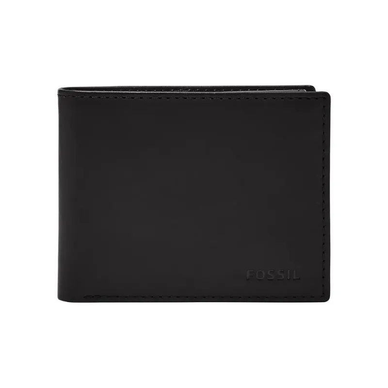 FOSSIL Leather Wallet Men's Black-0