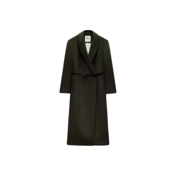 ZARA ZW Series Coats Women's Dark Khaki