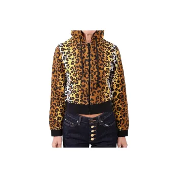 MOSCHINO Cropped Coats Women's Yellow