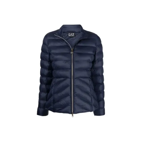 EMPORIO ARMANI EA7 FW21 Puffer Jacket Women's Blue