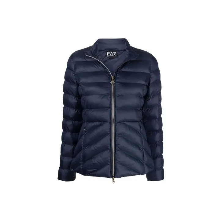 EMPORIO ARMANI EA7 FW21 Puffer Jacket Women's Blue-0